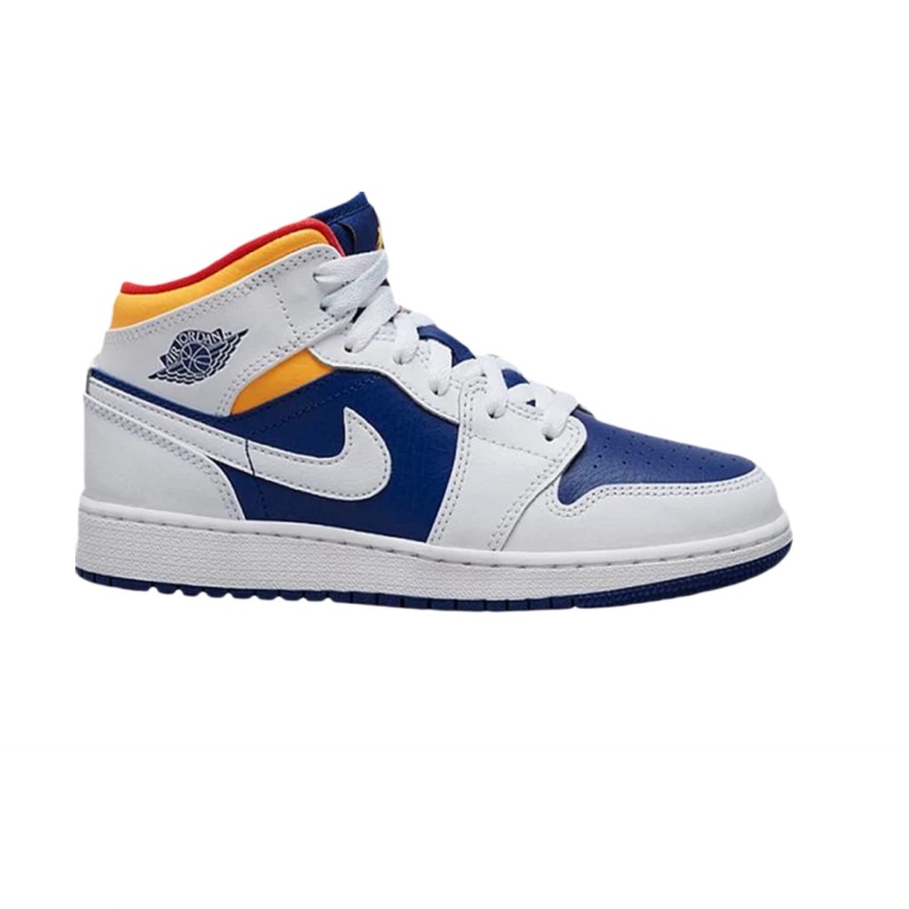 Jordan 1 Mid
White Laser Orange Deep Royal Blue (GS)